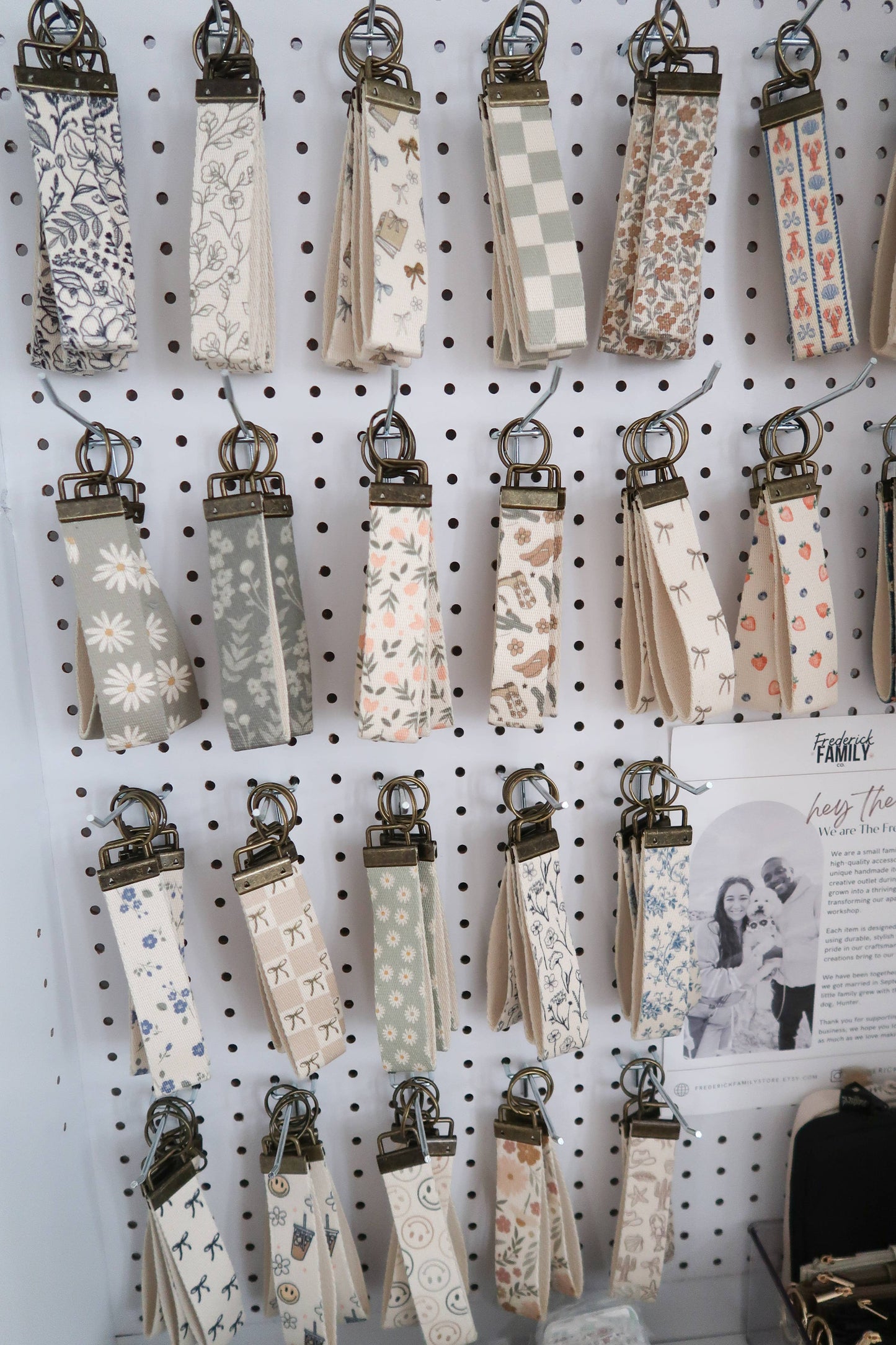 Canvas Wrist Keychain