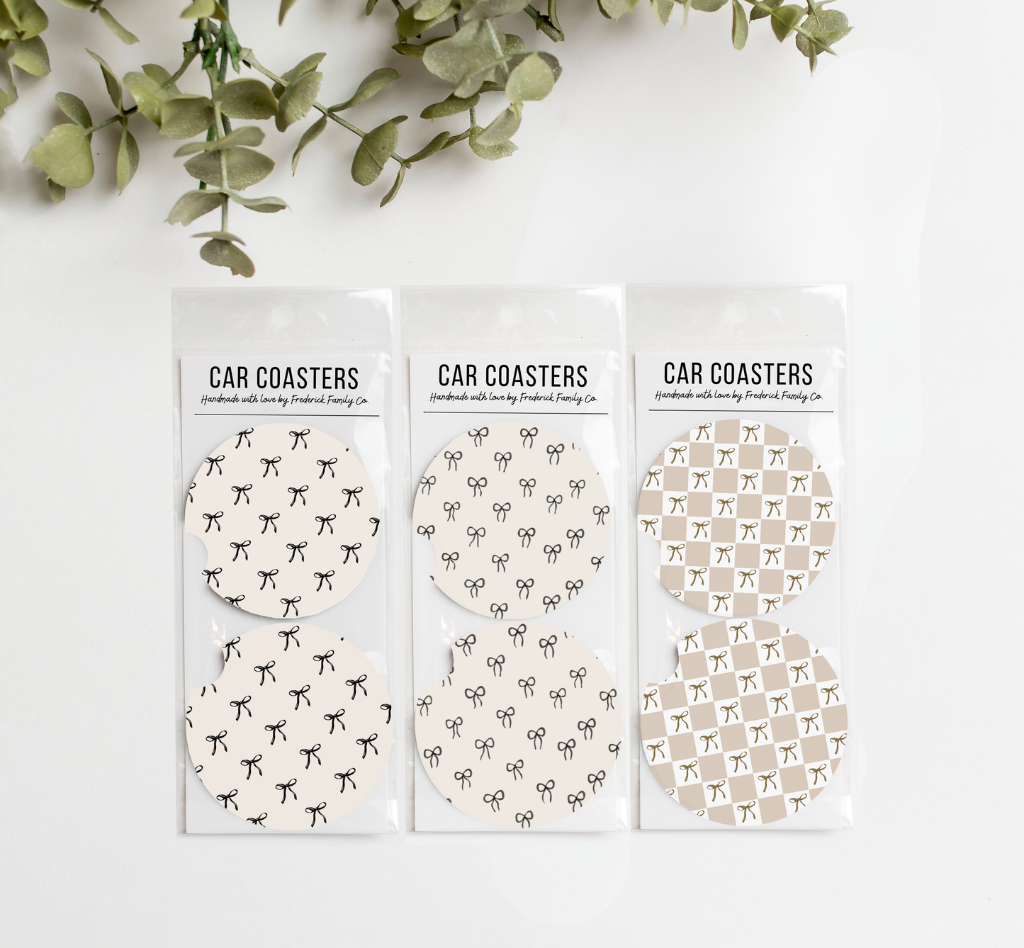 Car Coasters, Set of 2 Car Coasters