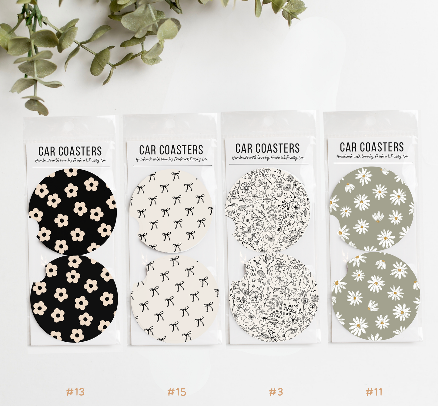 Car Coasters, Set of 2 Car Coasters