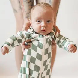 Blue/Green Checkered Onesie