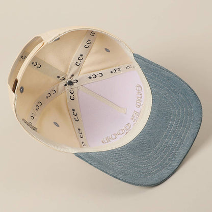 God Is Good All The Time Embroidery Trucker Hat: Brown / ONE SIZE