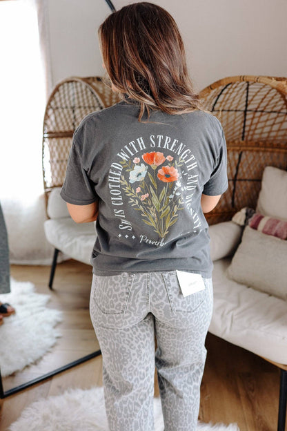 Strength & Dignity Graphic Tee - Comfort Colors