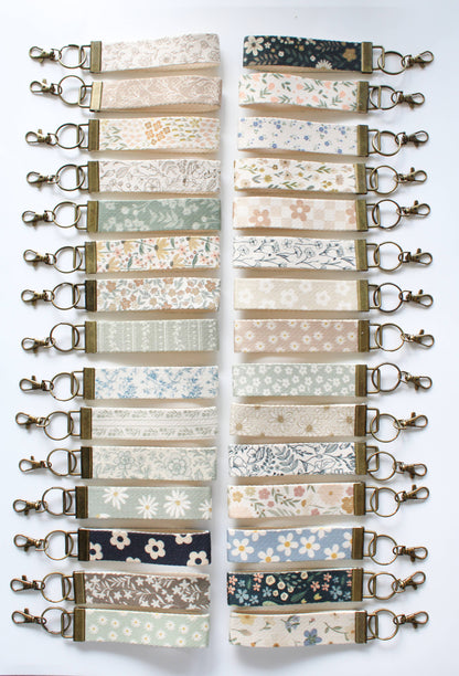 Canvas Wrist Keychain