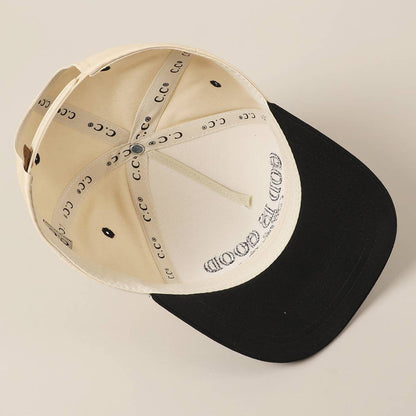 God Is Good All The Time Embroidery Trucker Hat: Brown / ONE SIZE