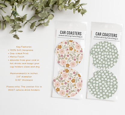 Car Coasters, Set of 2 Car Coasters