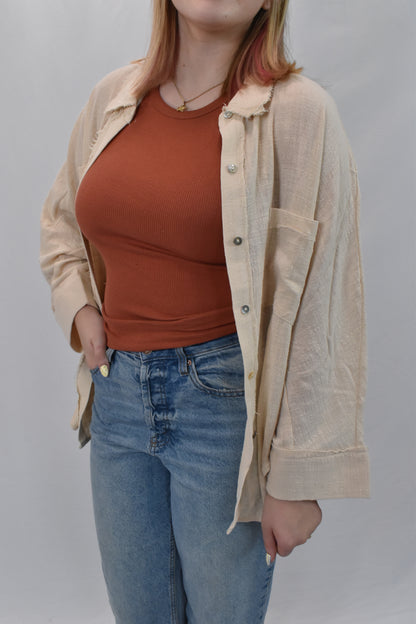 Lightweight Button Down Long Sleeve