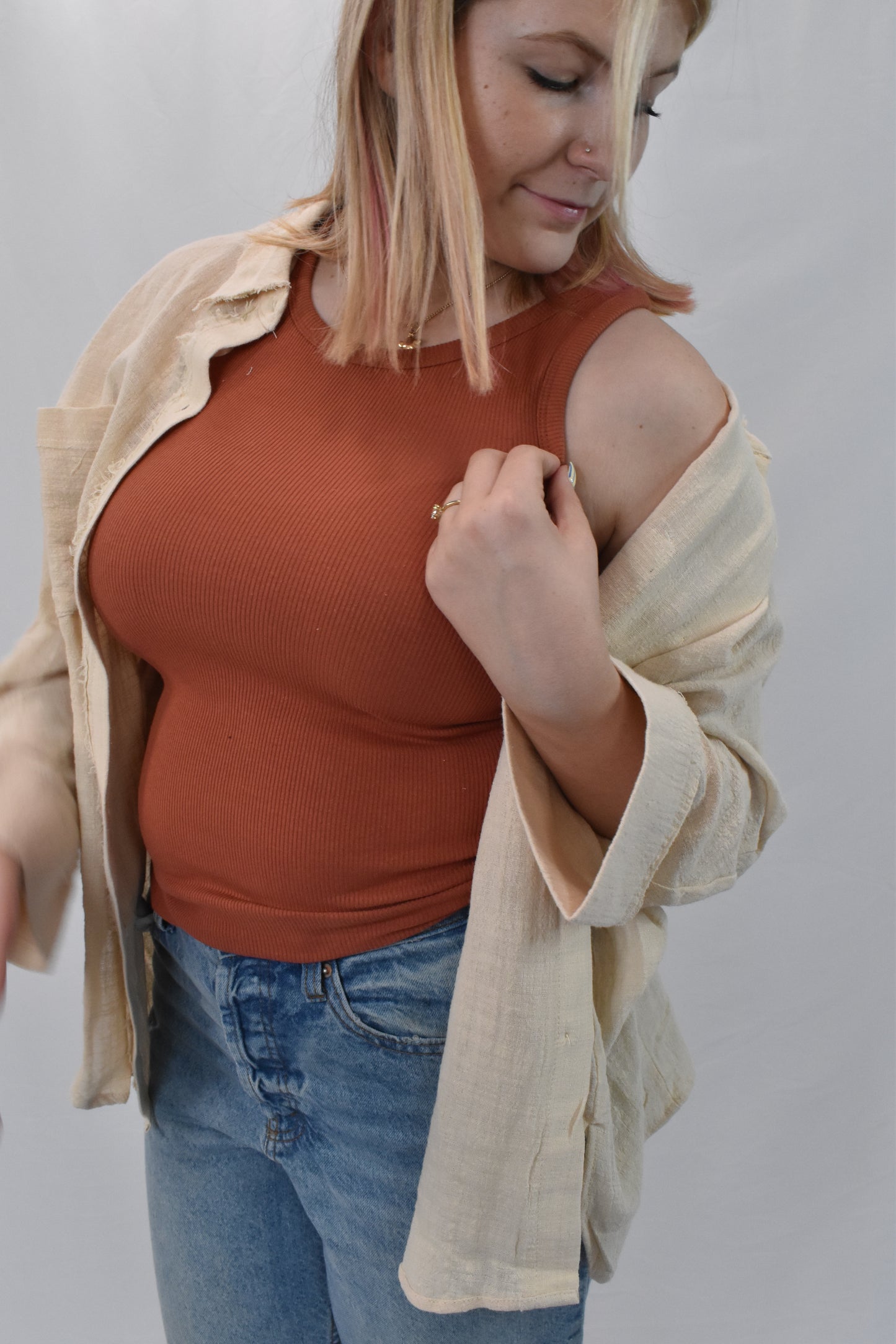 Lightweight Button Down Long Sleeve