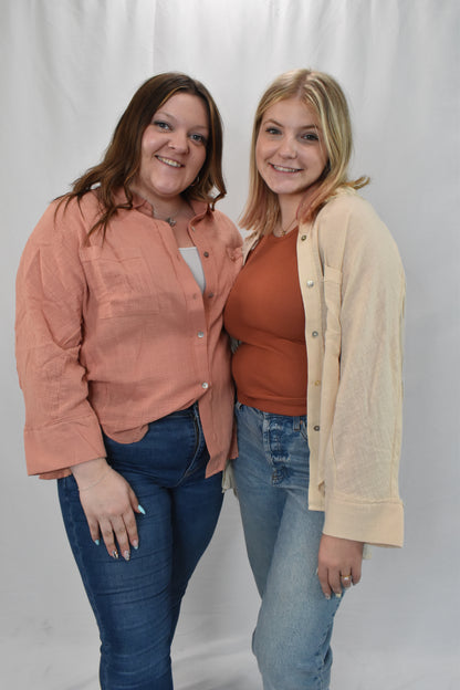 Lightweight Button Down Long Sleeve