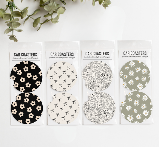 Car Coasters, Set of 2 Car Coasters